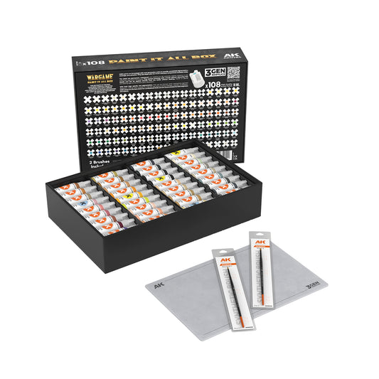 3GEN – WARGAME PAINT IT ALL BOX x108