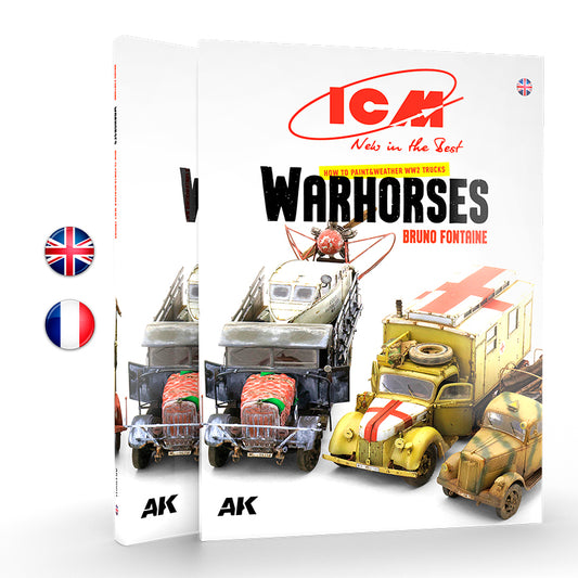 ICM - HOW TO PAINT &WEATHER WW2 TRUCKS WARHORSES - EN