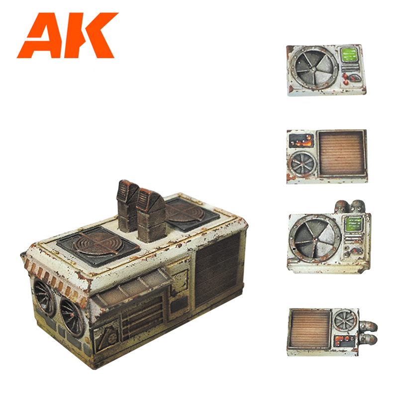 AIR CONDITIONING SET WARGAME (RESIN 30-35MM) - vista 2 - AK