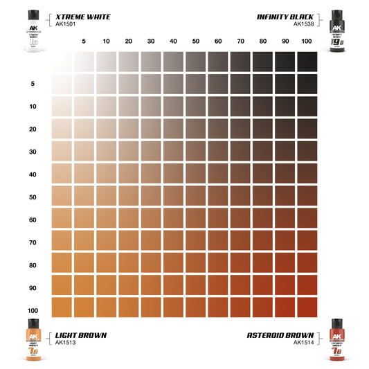 LIGHT BROWN & ASTEROID BROWN DUAL EXO Set 7 - vista 2 - AK
