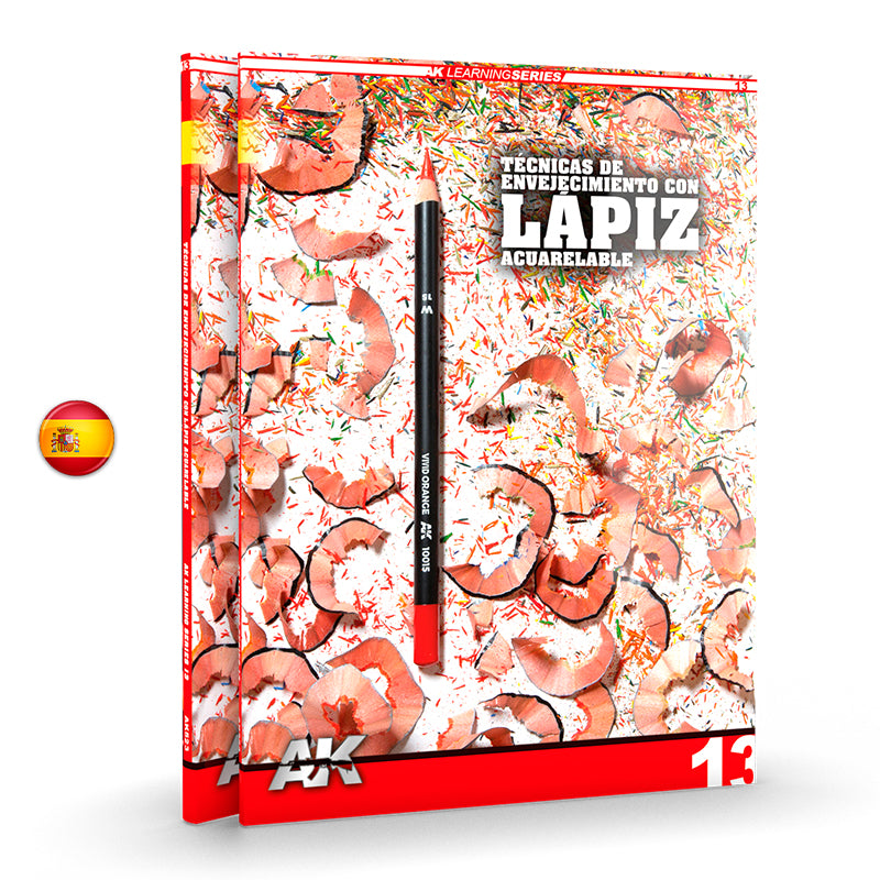 AK Learning 13 Técnicas de envejecimiento con lapiz acuarelable Spanish