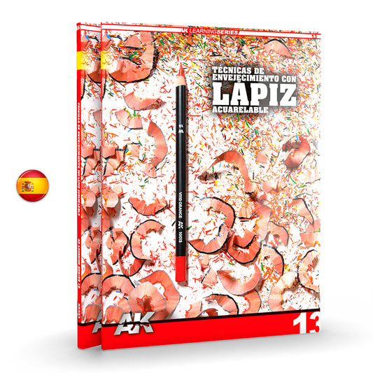 AK Learning 13 Técnicas de envejecimiento con lapiz acuarelable Spanish