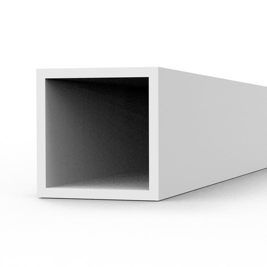 Square hollow tube 4.00 x 350mm – STYRENE SQUARE HOLLOW TUBE – (3 units)