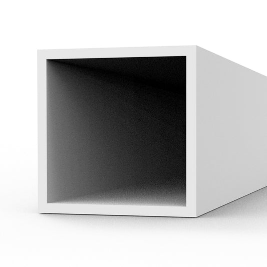Square hollow tube 5.00 x 350mm – STYRENE SQUARE HOLLOW TUBE – (3 units)