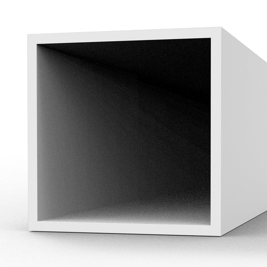 Square hollow tube 6.00 x 350mm – STYRENE SQUARE HOLLOW TUBE – (2 units)