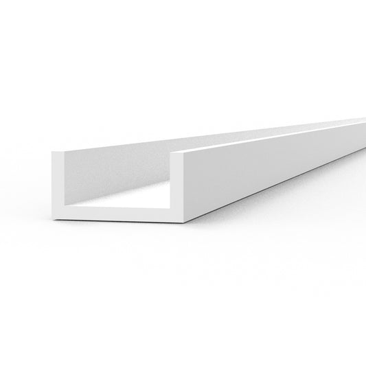 U Channel 3.0 width x 350mm – STYRENE U CHANNEL – (4 units)