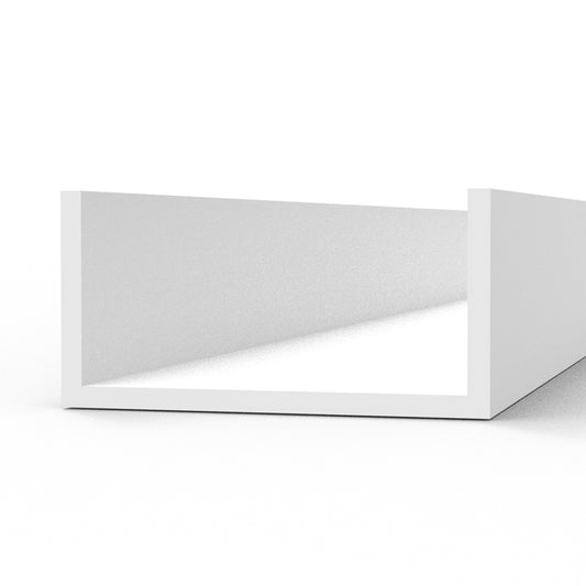 U Channel 6.0 width x 350mm – STYRENE U CHANNEL – (3 units)