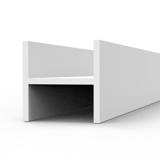 BEAMS H SHAPE 4.00 x 4.00 x 350mm – STYRENE – (3 units)