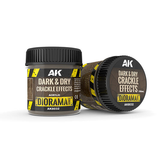 Efecto craquelado oscuro y seco 100ML - AK