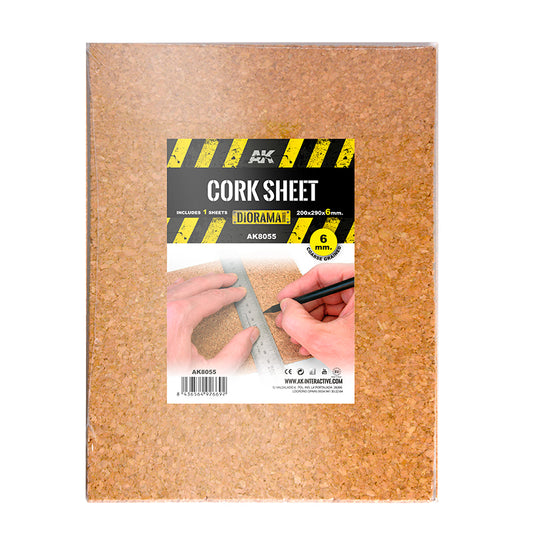 Plancha de corcho – grano GRUESO 200x290x6mm