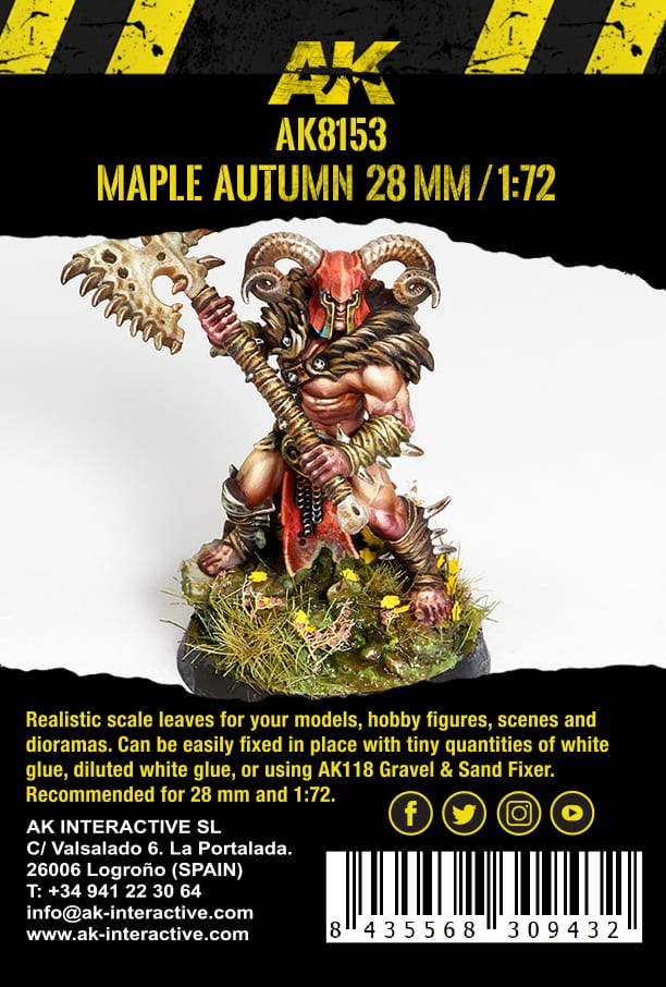 MAPLE AUTUMN LEAVES 28MM / 1:72 (7gr. Bag)