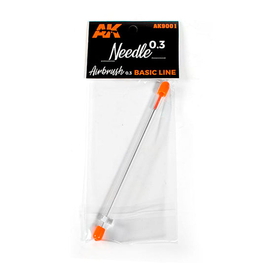 0.3 NEEDLE FOR AK AIRBRUSH – AGUJA DE 0,3 PARA AERÓGRAFO AK