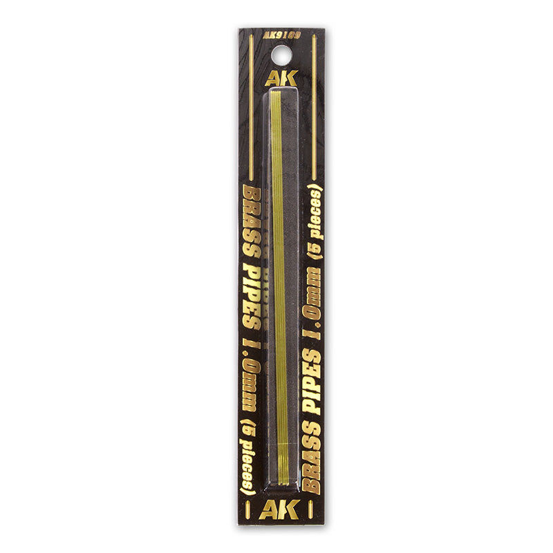 TUBOS DE LATÓN 1MM ø. 5 UNIDADES