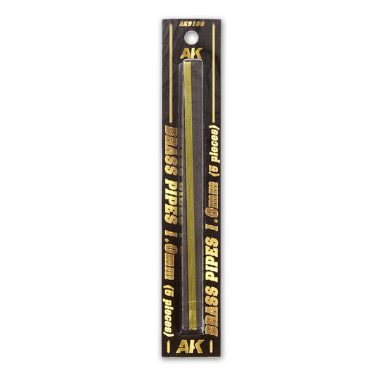 TUBOS DE LATÓN 1MM ø. 5 UNIDADES