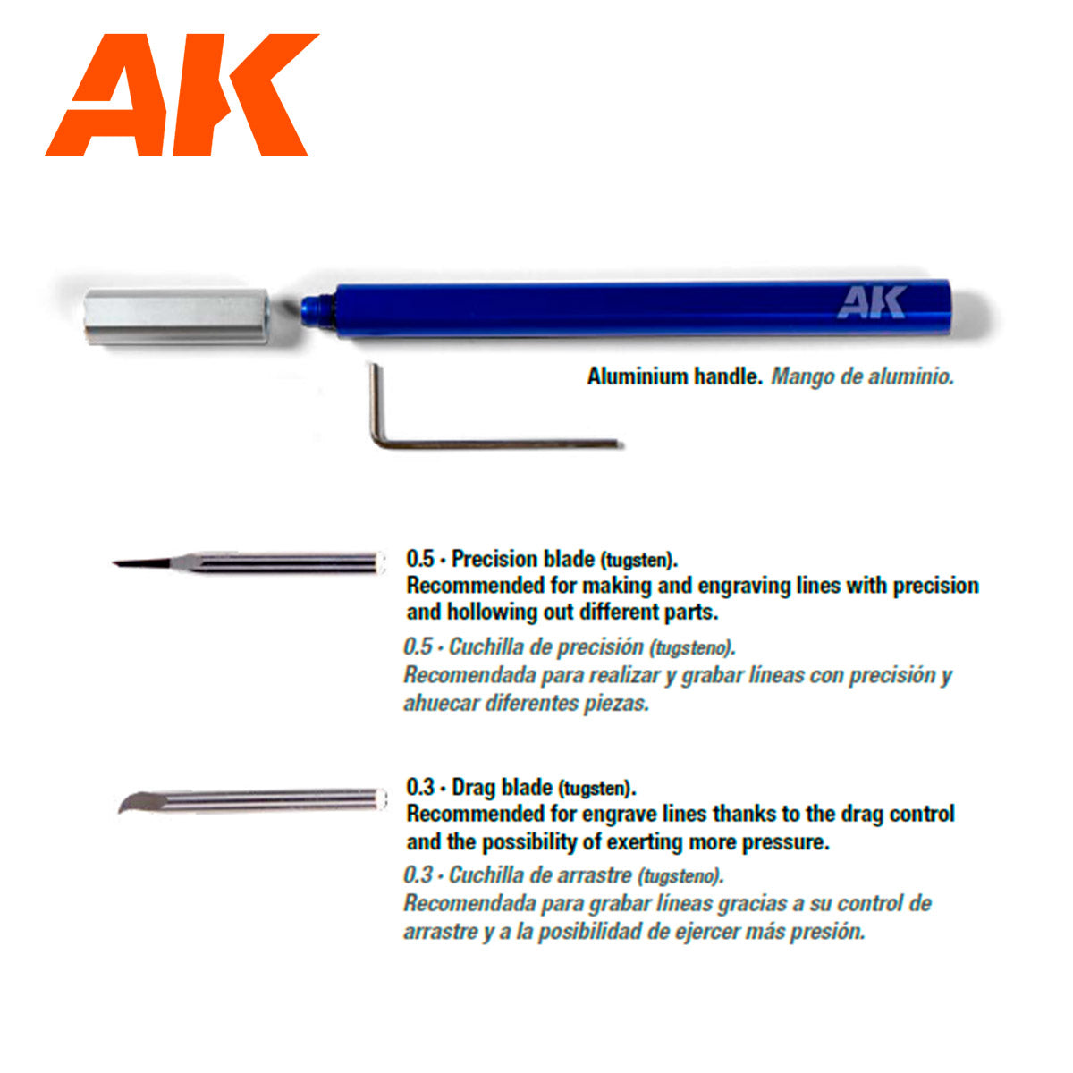 SCRIBER – PUNZÓN DE GRABADO DE ACERO TUNGSTENO