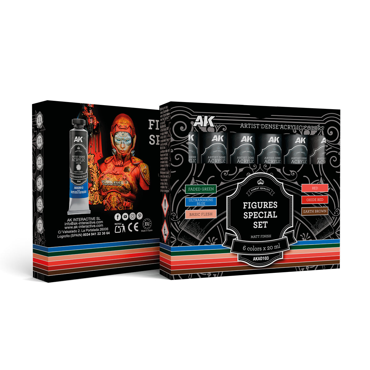 FIGURES SPECIAL SET – ARTISTIC DENSE ACRYLIC COLOR - AK