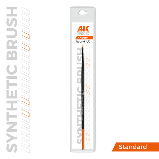 AK SYNTHETIC BRUSH - ROUND 4/0