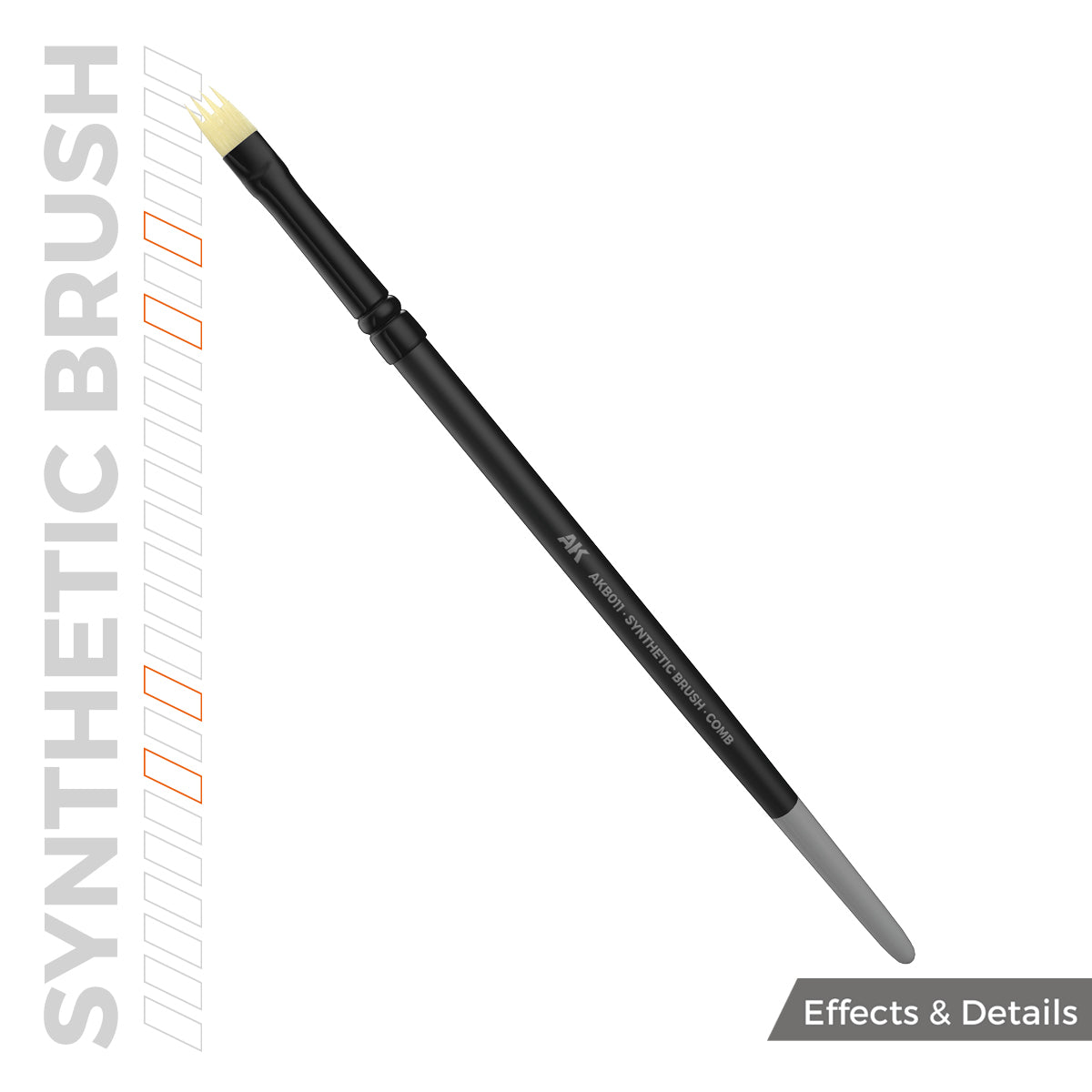 AK SYNTHETIC BRUSH – COMB
