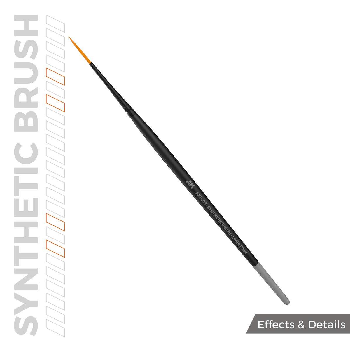 AK SYNTHETIC BRUSH – LINER 17mm