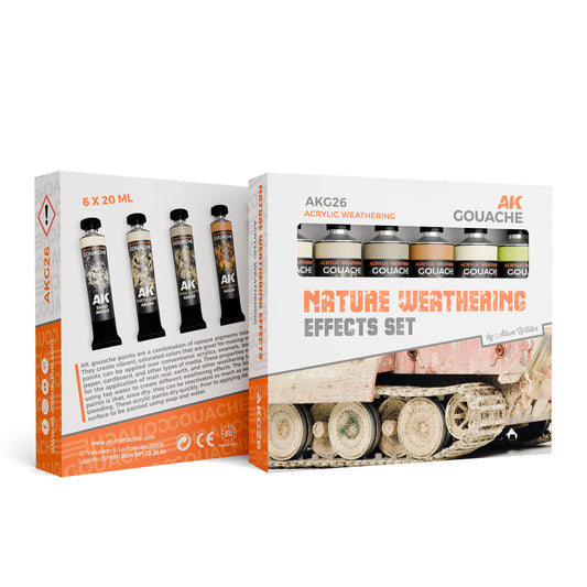 NATURE WEATHERING EFFECTS SET - AK GOUACHES