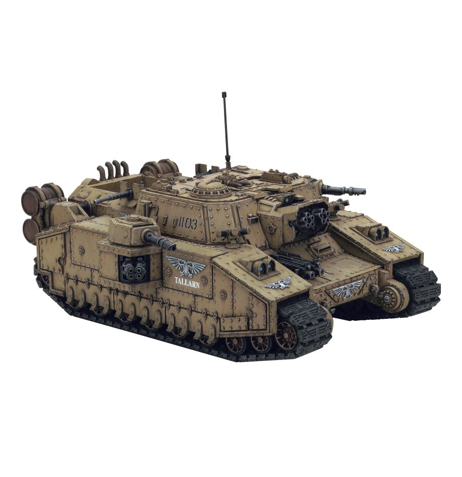 Astra Militarum: Baneblade montado como Stormlord