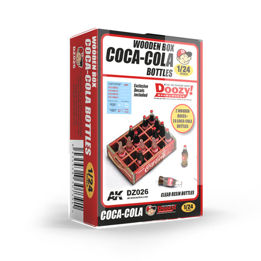 1940-1980’s WOODEN BOX COCA-COLA BOTTLES 1/24