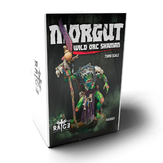 MORGUT WILD ORC SHAMAN – 75MM SCALE