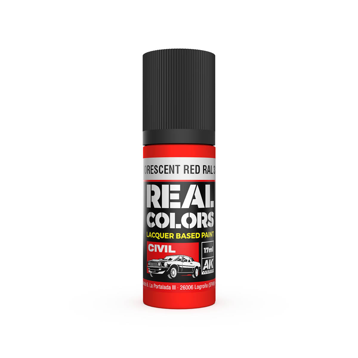 Fluorescent Red RAL 3026 17 ml.