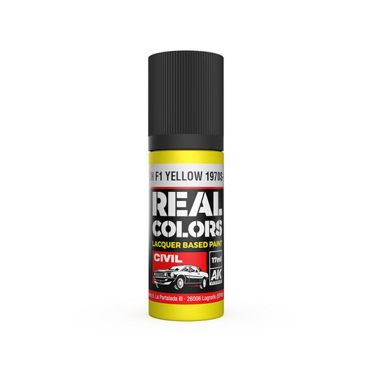 French F1 Yellow 1970s-1980s 17ml.