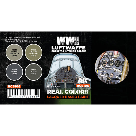 WWII Luftwaffe Cockpit & Interior Colors SET