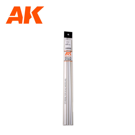 Square hollow tube 5.00 x 350mm – STYRENE SQUARE HOLLOW TUBE – (3 units)