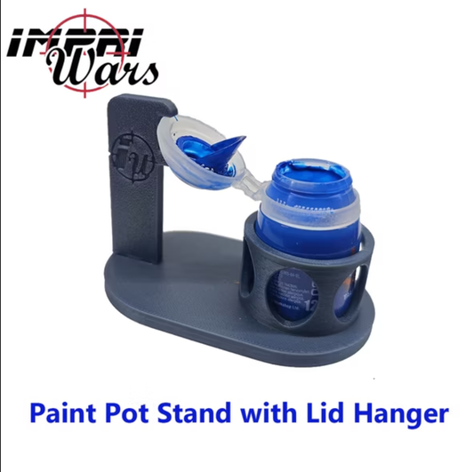 Soporte para Bote de pintura con percha para tapa