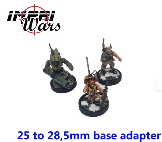 Adaptador de peana redonda de 25 a 28.5 mm