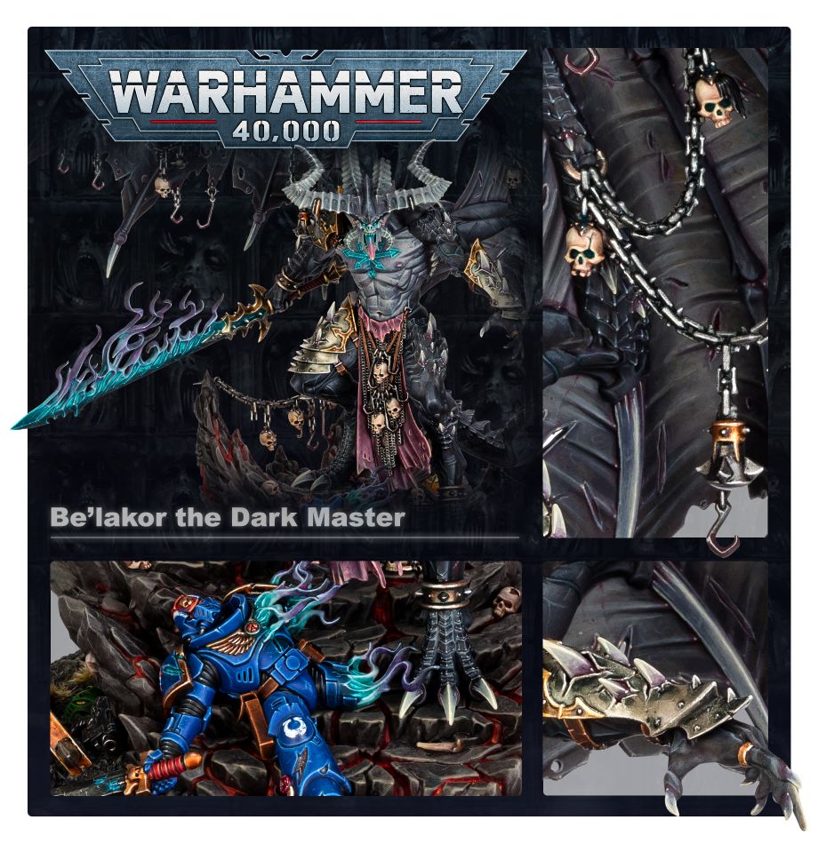 Be'lakor detalle armas y armadura — kit plástico Citadel