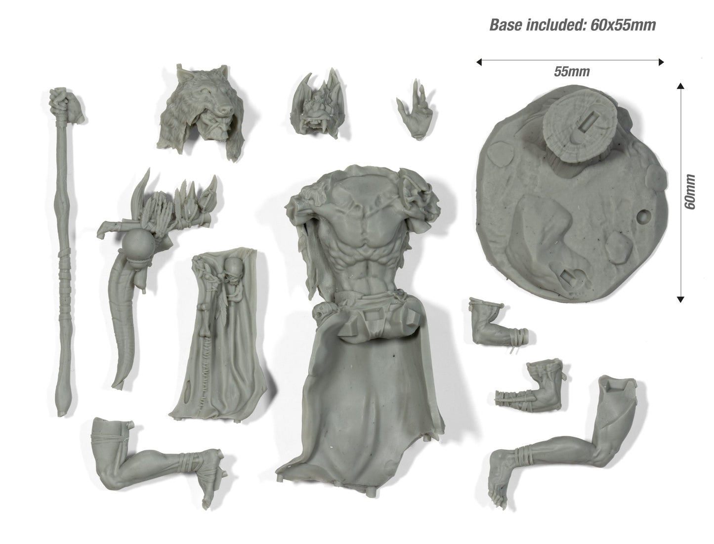 MORGUT WILD ORC SHAMAN – 75MM SCALE