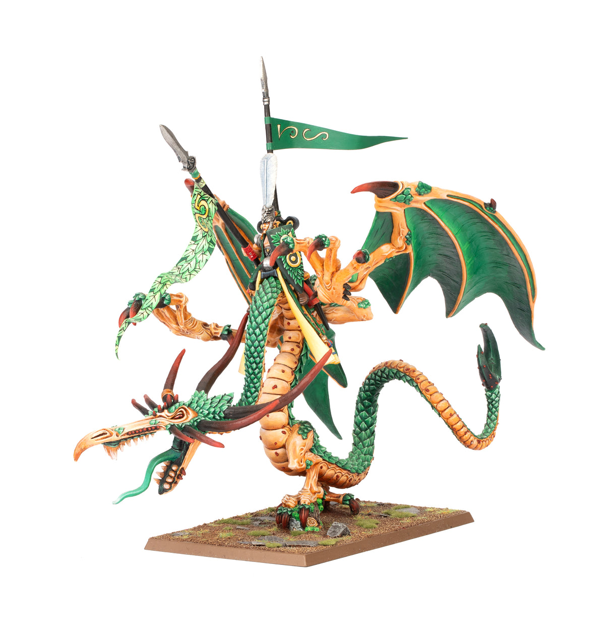 wood-elf-realms-noble-on-forest-dragon foto 1