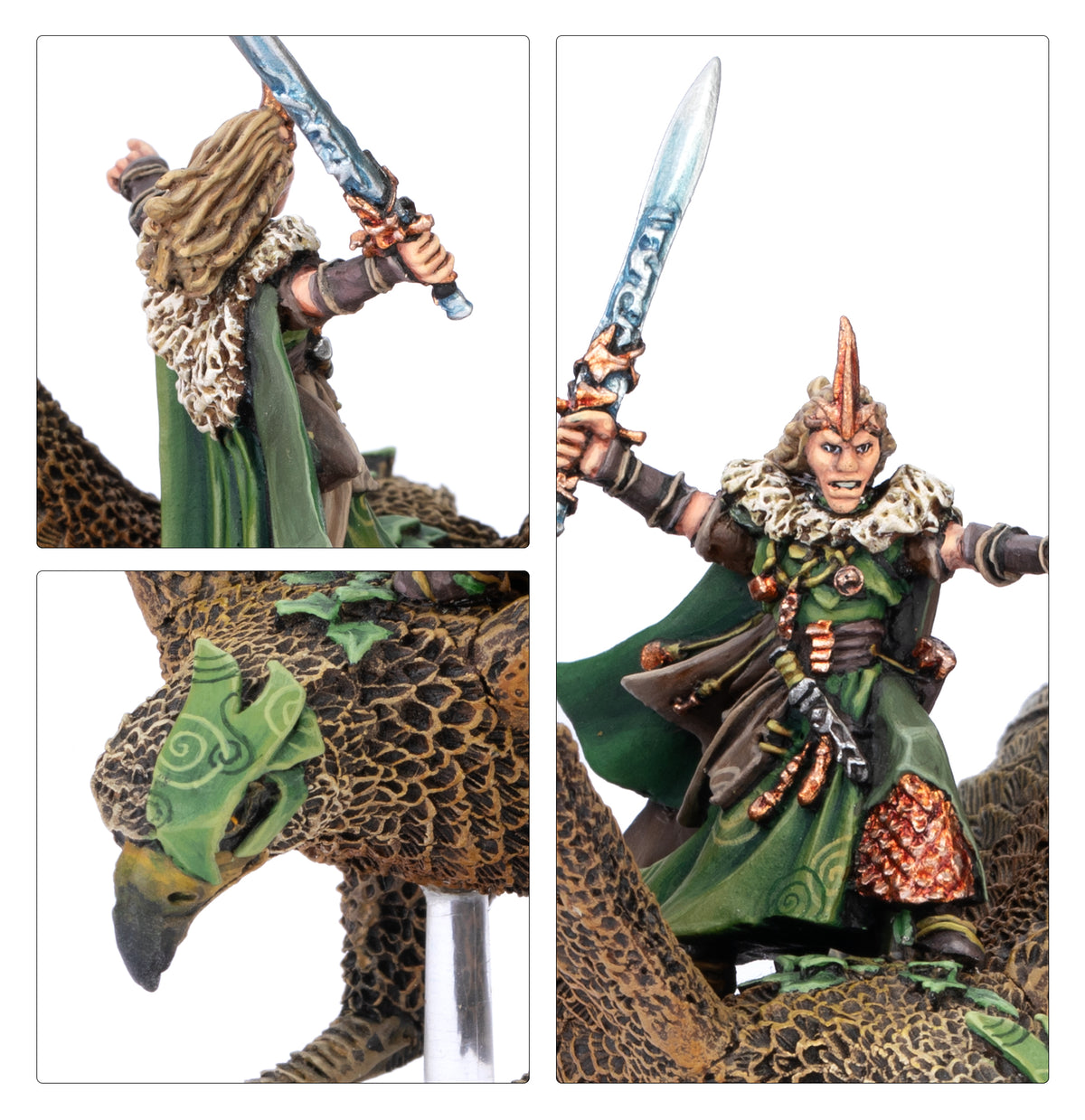 wood-elf-realms-noble-on-great-eagle foto 2