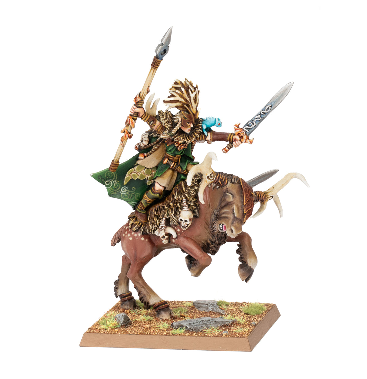 wood-elf-realms-noble-on-great-stag foto 1